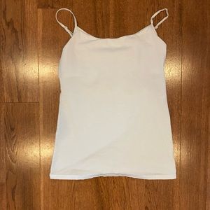 White tank top bra